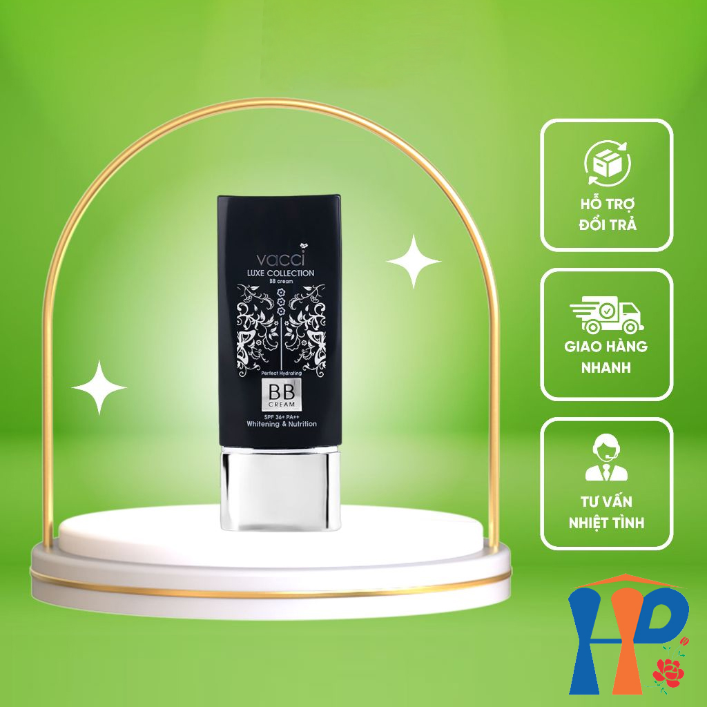 Kem nền trang điểm cao cấp Vacci BB Cream Luxe Collection SPF36 PA++ (Light Beige) 40ml