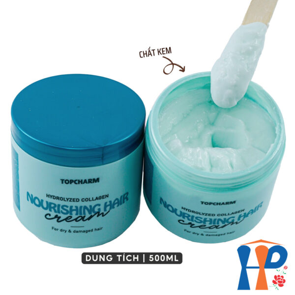 Kem ủ tóc hương sake TopCharm Hydrolyzed Collagen Hair Mask Cream 500ml