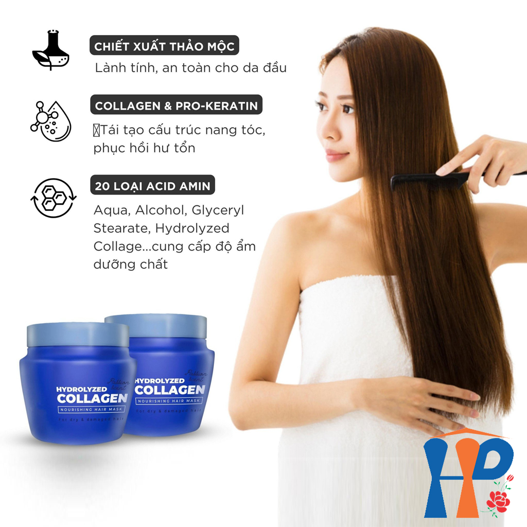 Kem ủ tóc nước hoa Topcharm Passion scent Hydrolyzed Collagen Nourishing Hair Mask 1000ml