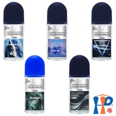 Lăn Khử Mùi Nước Hoa Nam Dear Body Deodorant Roll On Glass For Men 50ml (Bảo Vệ 48h)