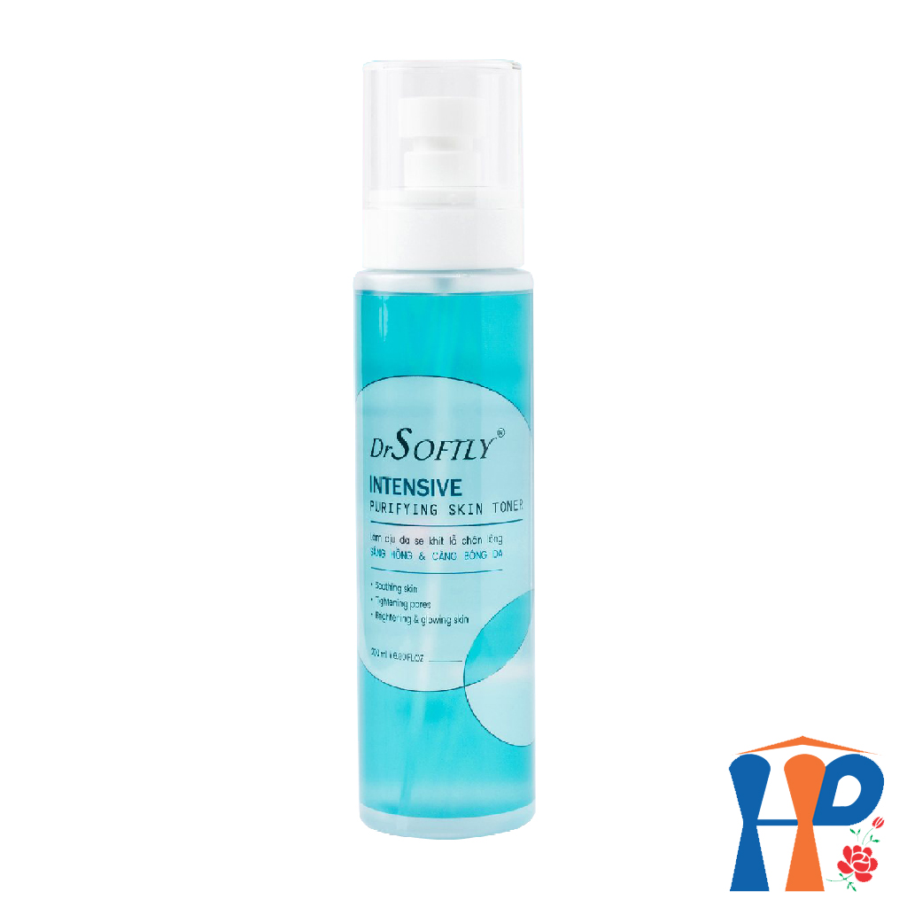 Nước hoa hồng Drsoftly Skin Toner 200ml (Perfect Whitening & Intensive Purifying)
