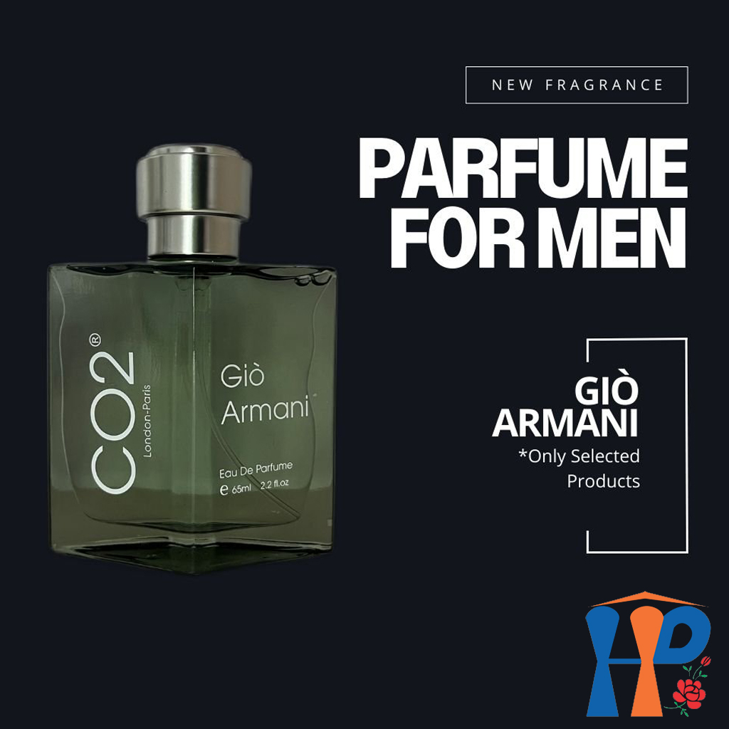 Nước hoa Nam CO2 Giò Armani Eau De Parfum (hương gỗ ấm áp, lưu hương 6 - 10 giờ)