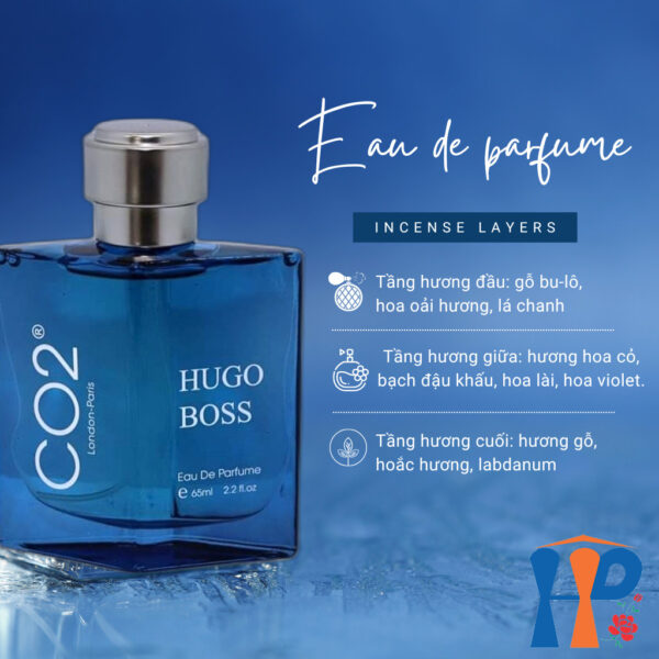 Nước Hoa Nam CO2 Hugo Boss Eau De Perfume (hương gỗ, lưu hương 6 - 10 giờ)