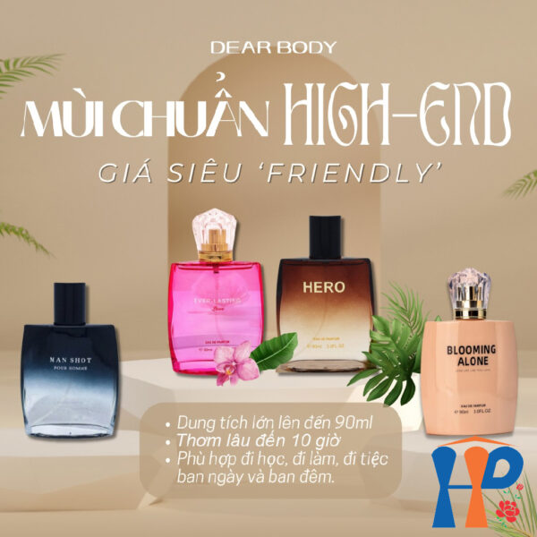 Nước hoa Nam Dear Body Eau De Parfum 90ml (lưu hương đến 10h)