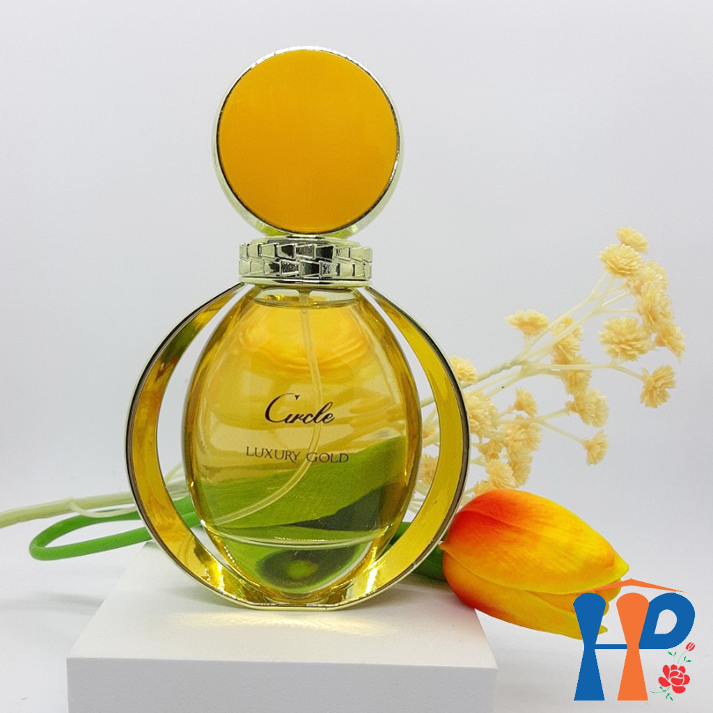 Nước hoa nữ Circle Gold Eau De Parfum 90ml (Luxury hương hoa & Rose hương gỗ, lưu hương 5 - 10 giờ)