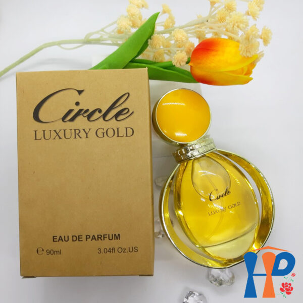 Nước hoa nữ Circle Gold Eau De Parfum 90ml (Luxury hương hoa & Rose hương gỗ, lưu hương 5 - 10 giờ)