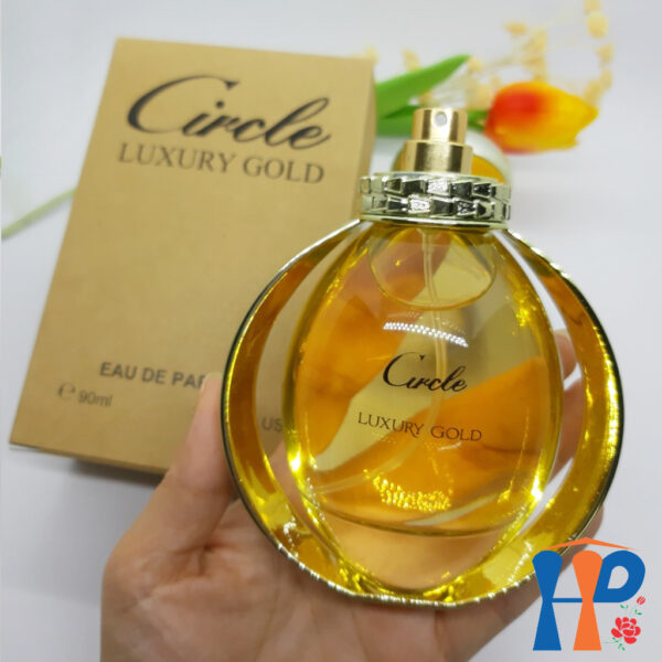 Nước hoa nữ Circle Gold Eau De Parfum 90ml (Luxury hương hoa & Rose hương gỗ, lưu hương 5 - 10 giờ)