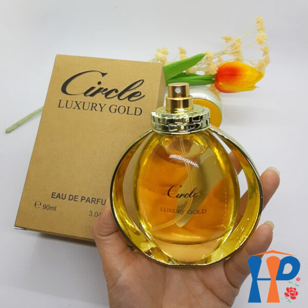 Nước hoa nữ Circle Gold Eau De Parfum 90ml (Luxury hương hoa & Rose hương gỗ, lưu hương 5 - 10 giờ)