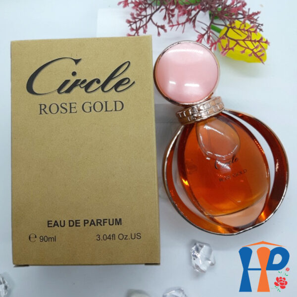 Nước hoa nữ Circle Gold Eau De Parfum 90ml (Luxury hương hoa & Rose hương gỗ, lưu hương 5 - 10 giờ)