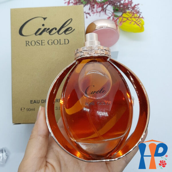 Nước hoa nữ Circle Gold Eau De Parfum 90ml (Luxury hương hoa & Rose hương gỗ, lưu hương 5 - 10 giờ)