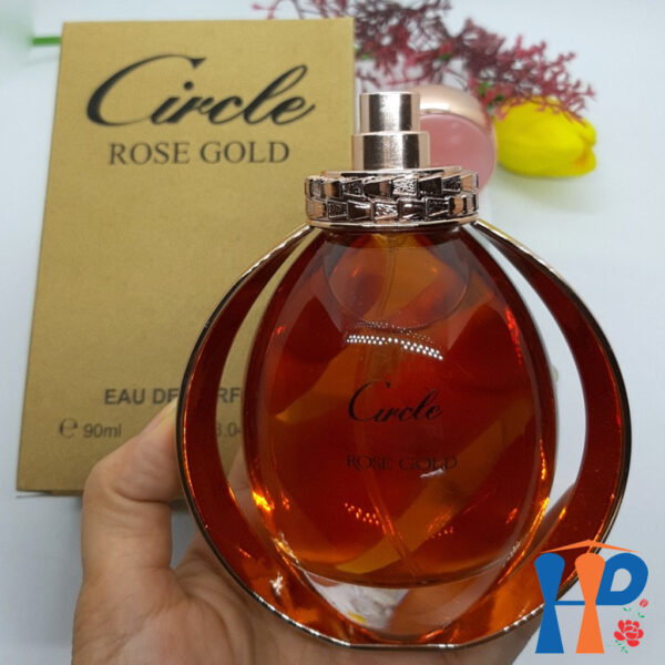 Nước hoa nữ Circle Gold Eau De Parfum 90ml (Luxury hương hoa & Rose hương gỗ, lưu hương 5 - 10 giờ)
