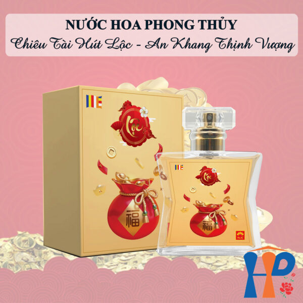 Nước Hoa Phong Thủy Tâm Linh Lộc Spiritual and Feng Shui Perfume 50ml (xịt thơm cơ thể, trang thờ)