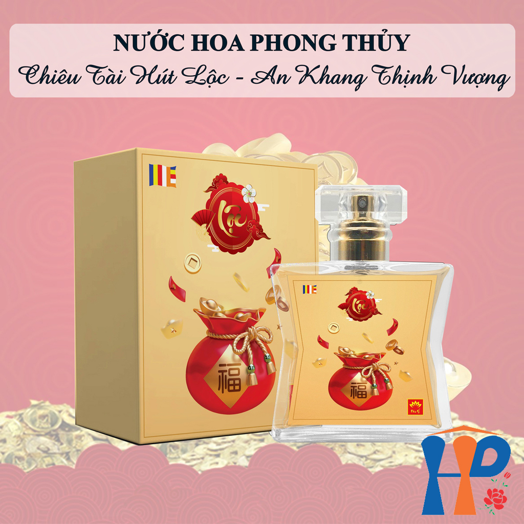 Nước Hoa Phong Thủy Tâm Linh Lộc Spiritual and Feng Shui Perfume 50ml (xịt thơm cơ thể, trang thờ)