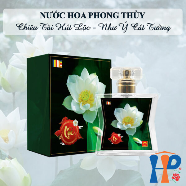 Nước Hoa Phong Thủy Tâm Linh Lộc Spiritual and Feng Shui Perfume 50ml (xịt thơm cơ thể, trang thờ)