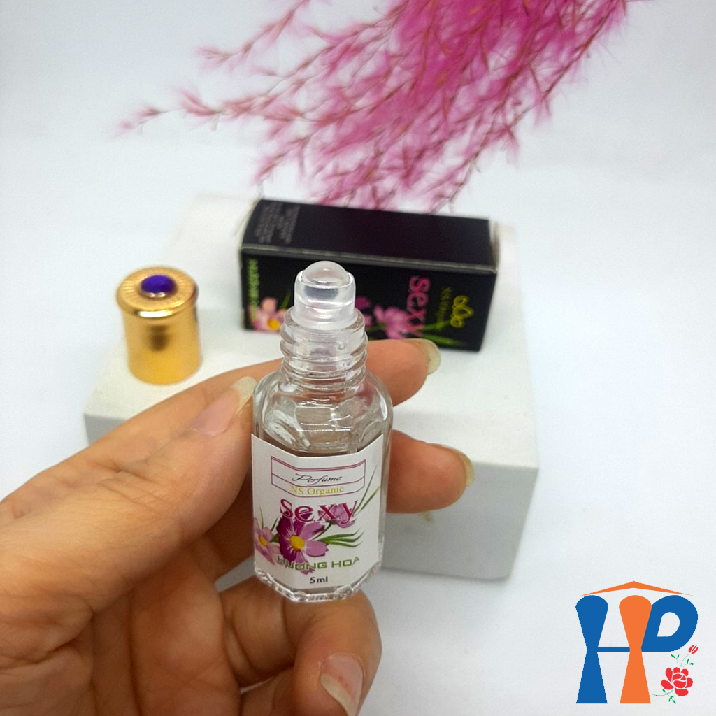 Nước hoa Nữ NS Organic Sexy Perfume 5ml (dạng lăn, lưu hương hoa cỏ trên 6 giờ)