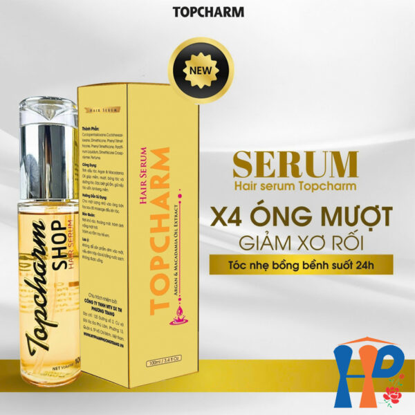Tinh chất dưỡng tóc phục hồi hư tổn Topcharm Hair Serum Argan & Macadamia Oil Extract 100ml