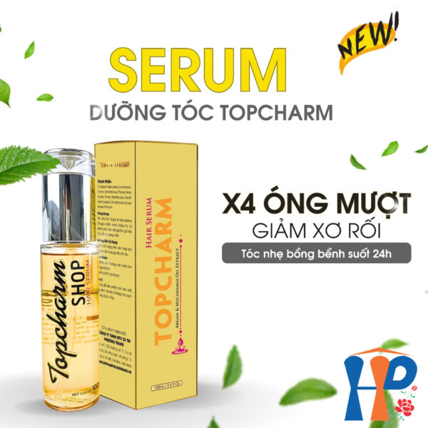 Tinh chất dưỡng tóc phục hồi hư tổn Topcharm Hair Serum Argan & Macadamia Oil Extract 100ml