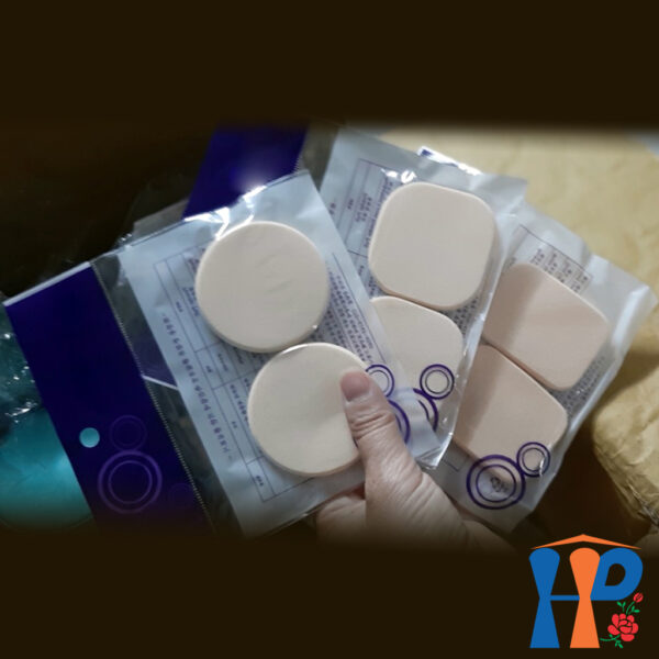 Bông phấn Bizwoman Professional (Made in Korea, bông ướt tán phấn nền, dùng khô dặm phấn phủ)