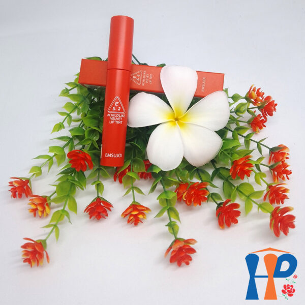 Son kem nhung Emsujoi Velvet Liptint 4ml (dưỡng mịn môi, bền màu với 3 tông thời trang)