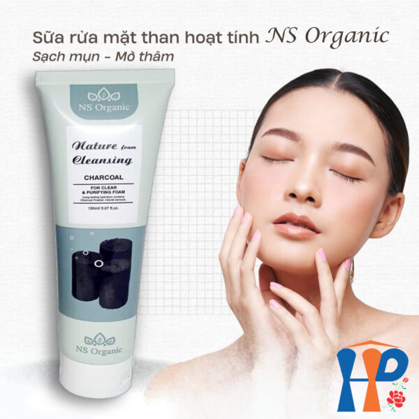 Sữa rửa mặt NS Organic Nature Foam Cleansing 150ml (Gạo Lức, Than Tre, Trà Xanh)