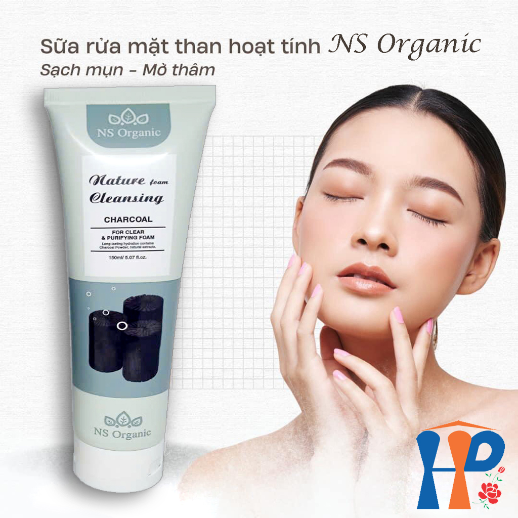 Sữa rửa mặt NS Organic Nature Foam Cleansing 150ml (Gạo Lức, Than Tre, Trà Xanh)