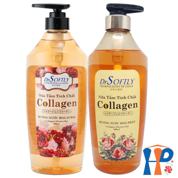 Sữa tắm tinh chất Collagen Drsoftly Perfume Shower Gel 700ml (lưu hương trên 2 giờ)