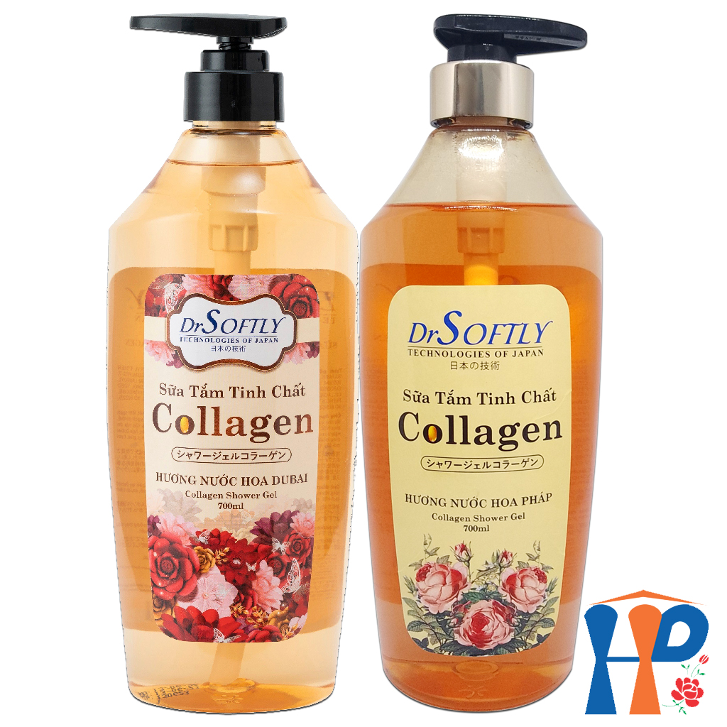 Sữa tắm tinh chất Collagen Drsoftly Perfume Shower Gel 700ml (lưu hương trên 2 giờ)