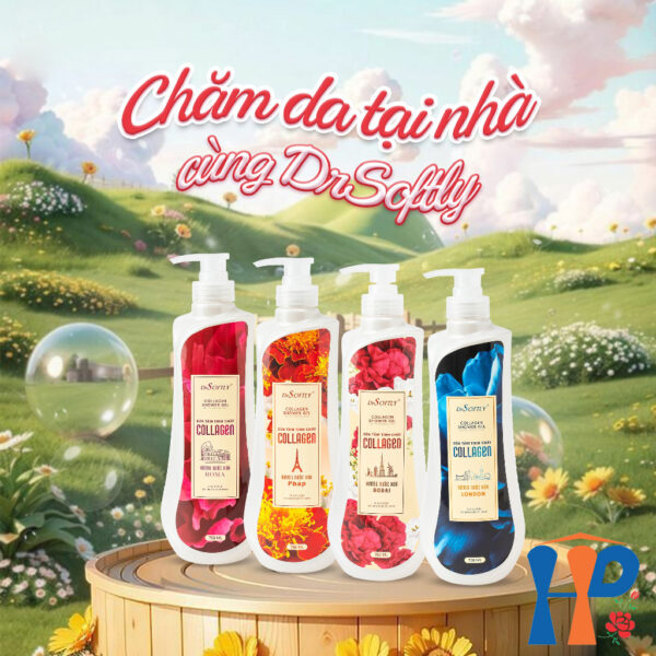 Sữa tắm nước hoa Drsoftly Collagen Perfume Shower Gel 750ml