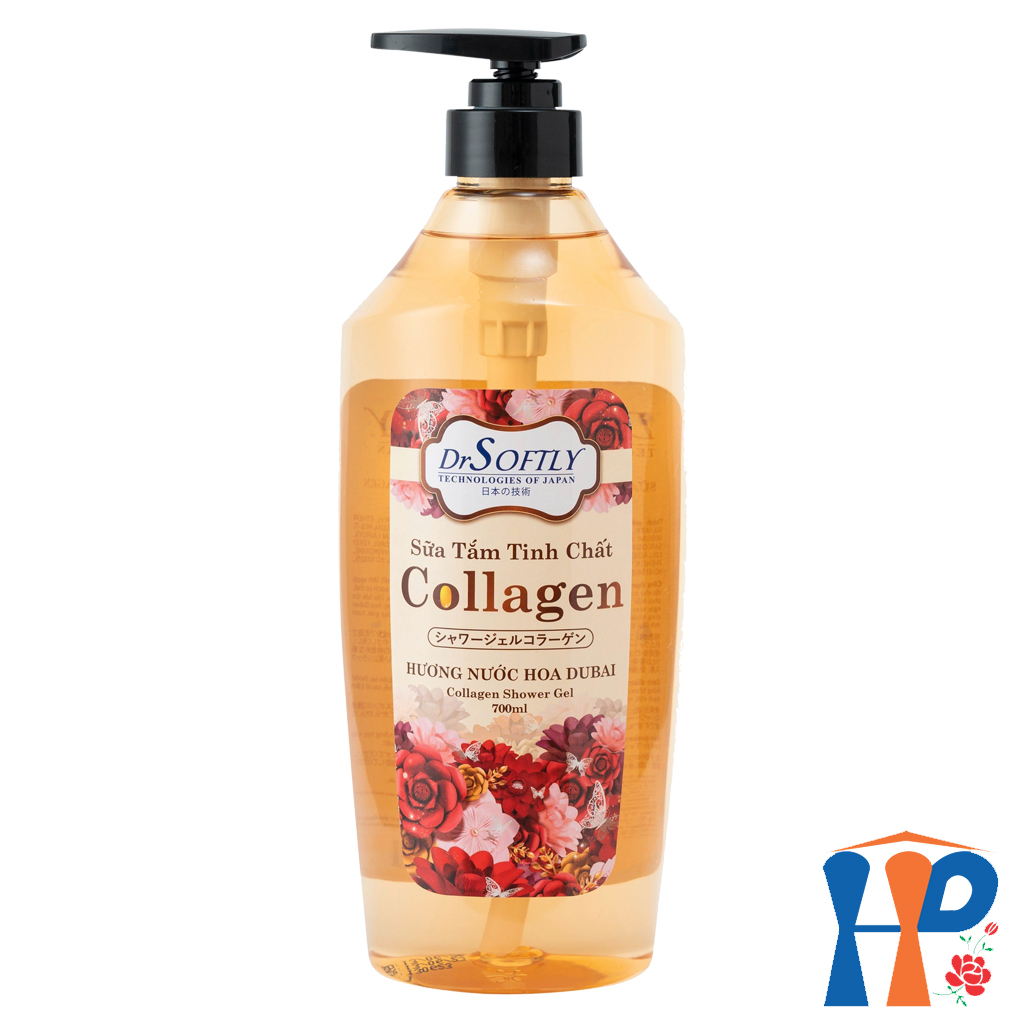 Sữa tắm tinh chất Collagen Drsoftly Perfume Shower Gel 700ml (lưu hương trên 2 giờ)