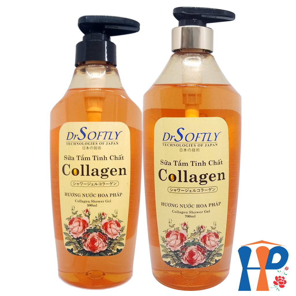 Sữa tắm tinh chất Collagen DrSoftly Bienvenue Perfume Shower Gel (hương hoa hồng Pháp nồng nàn)