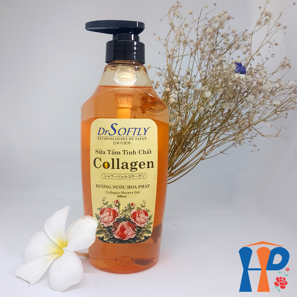 Sữa tắm tinh chất Collagen DrSoftly Bienvenue Perfume Shower Gel (hương hoa hồng Pháp nồng nàn)