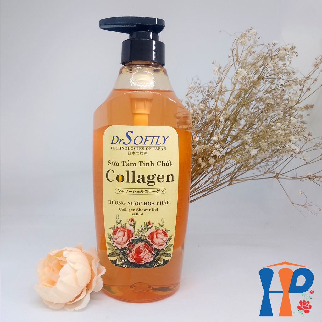 Sữa tắm tinh chất Collagen DrSoftly Bienvenue Perfume Shower Gel (hương hoa hồng Pháp nồng nàn)