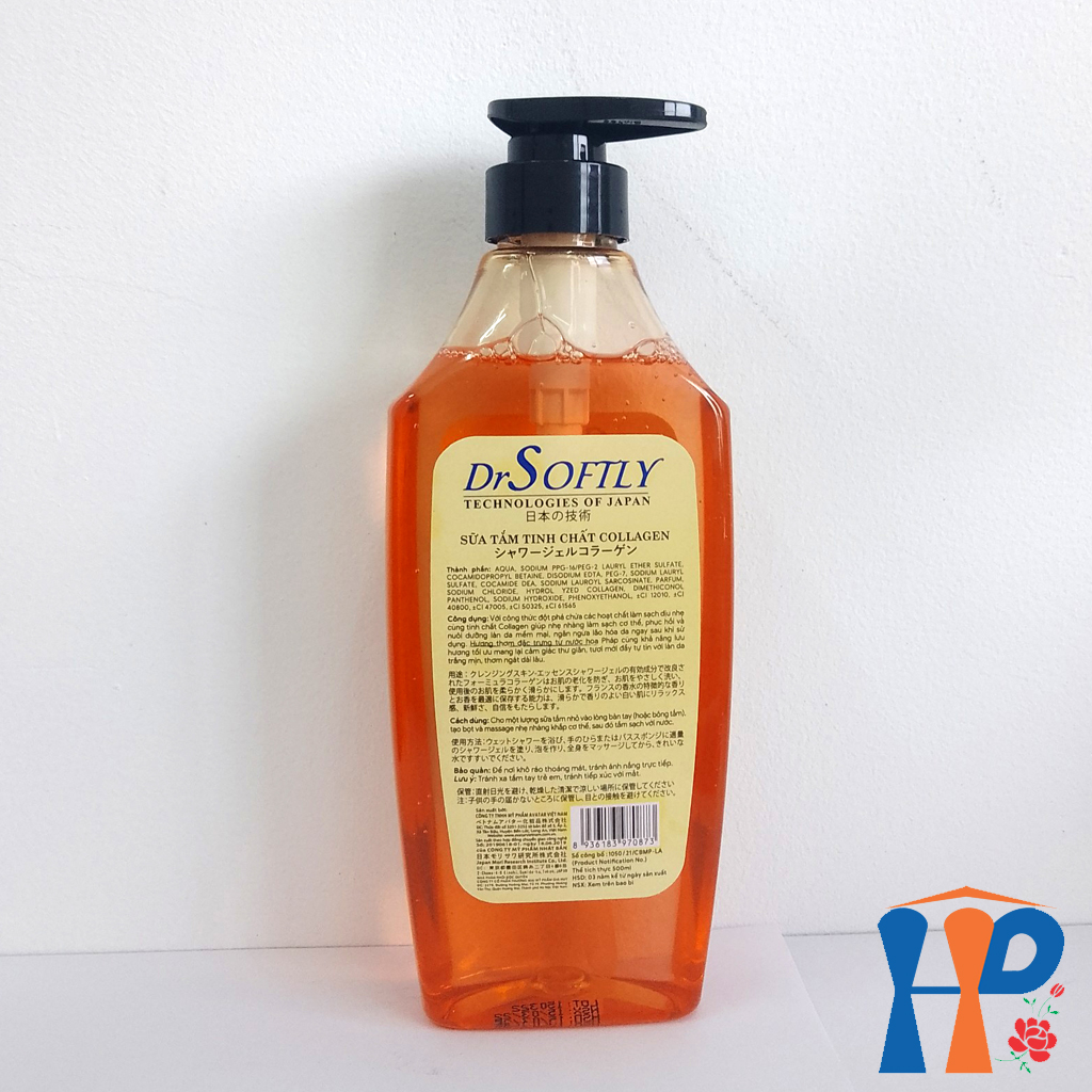 Sữa tắm tinh chất Collagen DrSoftly Bienvenue Perfume Shower Gel (hương hoa hồng Pháp nồng nàn)