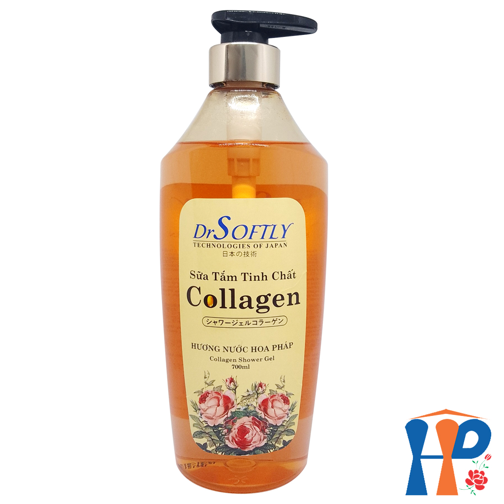 Sữa tắm tinh chất Collagen DrSoftly Bienvenue Perfume Shower Gel (hương hoa hồng Pháp nồng nàn)