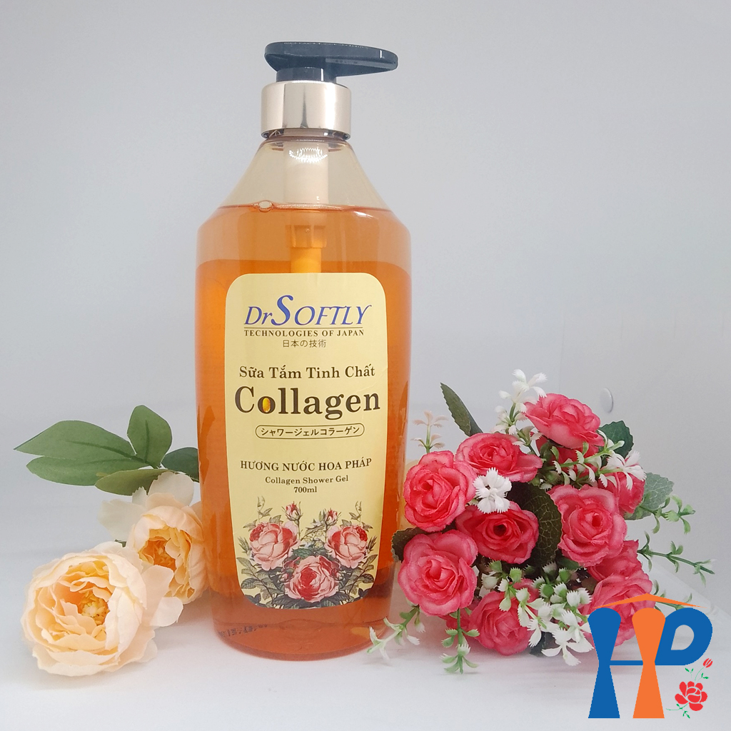 Sữa tắm tinh chất Collagen DrSoftly Bienvenue Perfume Shower Gel (hương hoa hồng Pháp nồng nàn)