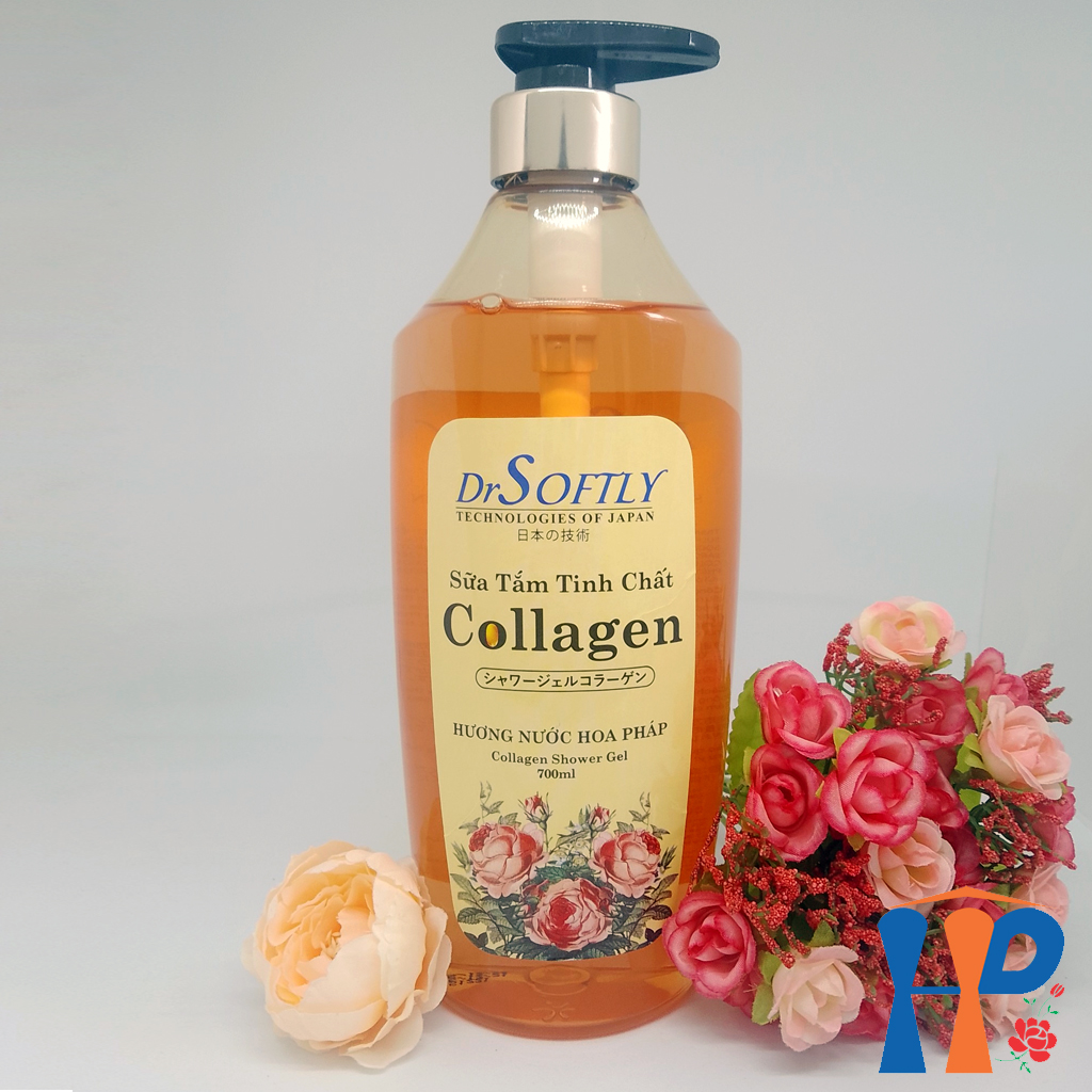 Sữa tắm tinh chất Collagen DrSoftly Bienvenue Perfume Shower Gel (hương hoa hồng Pháp nồng nàn)