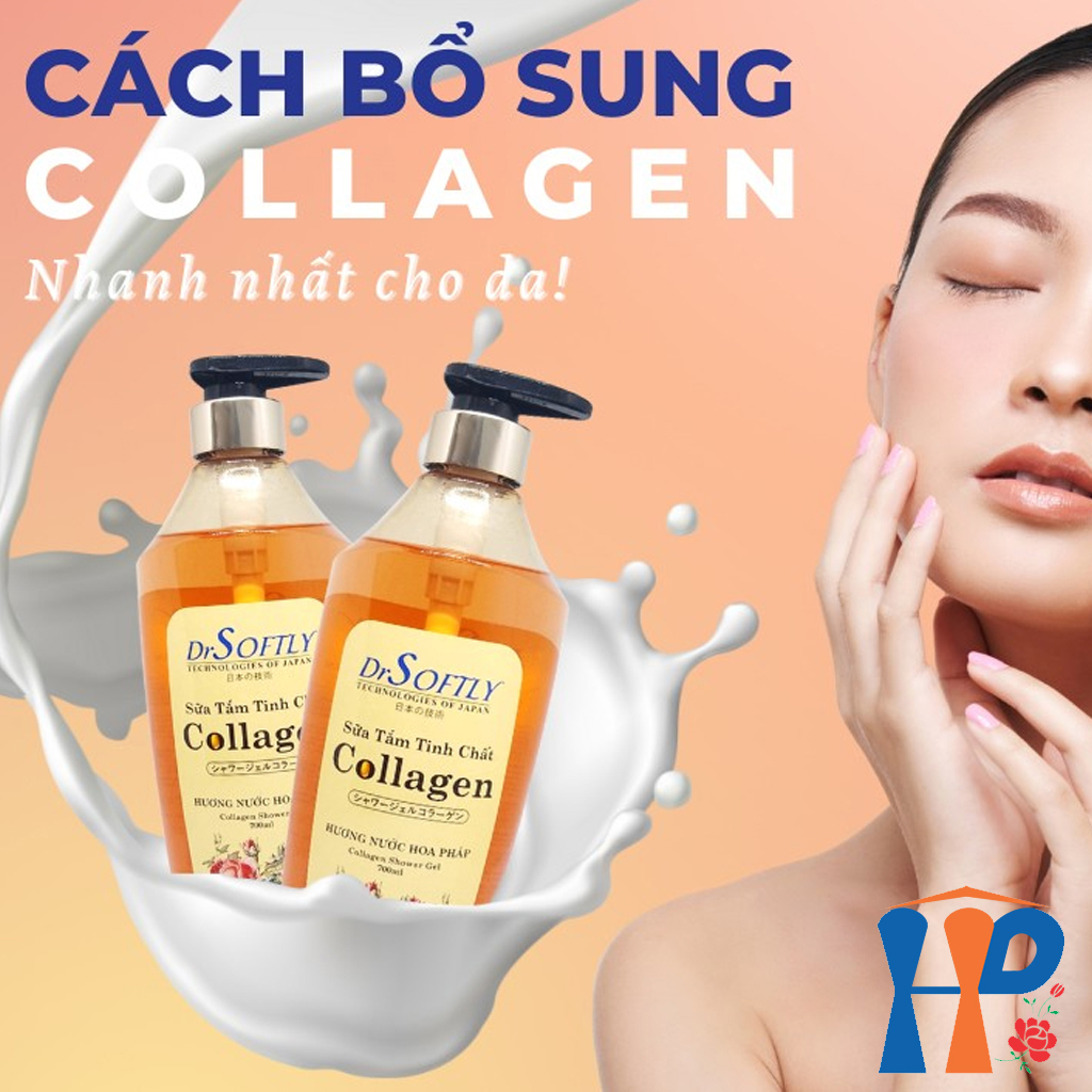 Sữa tắm tinh chất Collagen Drsoftly Perfume Shower Gel 700ml (lưu hương trên 2 giờ)