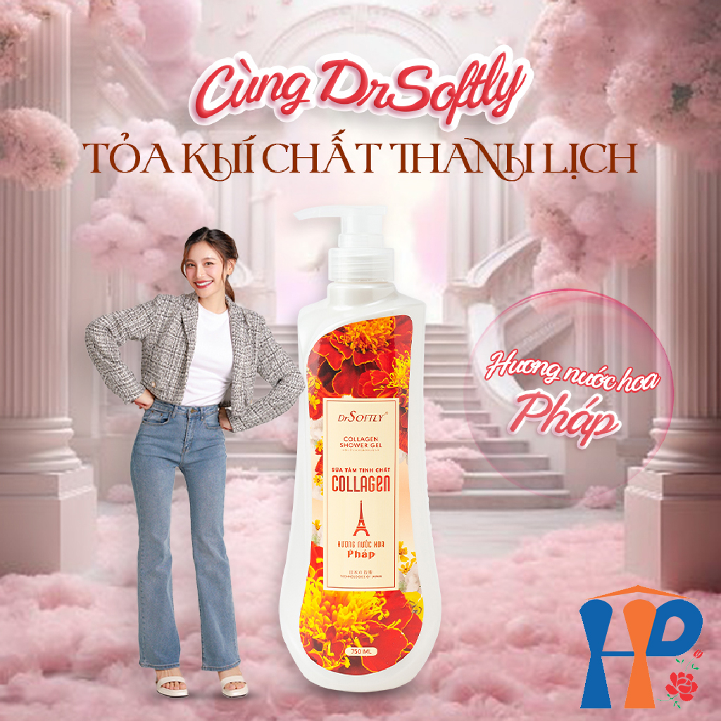 Sữa tắm nước hoa Drsoftly Collagen Perfume Shower Gel 750ml