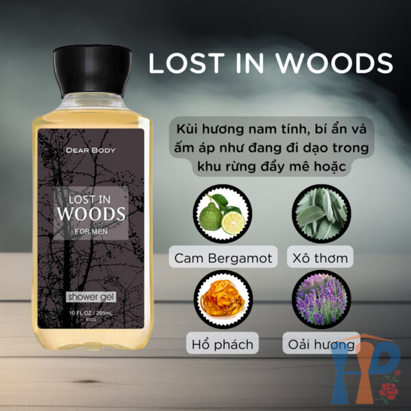 Dầu Tắm Gội Nam Dear Body For Men Hair & Body Wash Gel 295ml