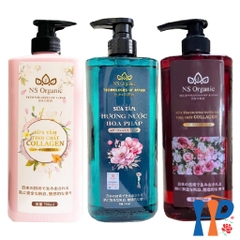 Sữa tắm tinh chất Collagen hương nước hoa NS Organic Collagen Perfume Shower Gel 750ml (lưu hương trên 2 giờ)