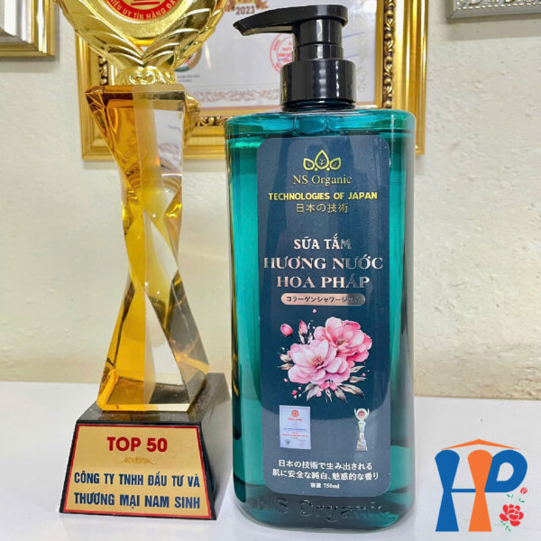 Sữa tắm tinh chất Collagen hương nước hoa NS Organic Collagen Perfume Shower Gel 750ml (lưu hương trên 2 giờ)