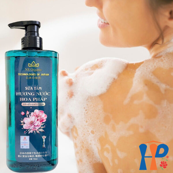 Sữa tắm tinh chất Collagen hương nước hoa NS Organic Collagen Perfume Shower Gel 750ml (lưu hương trên 2 giờ)
