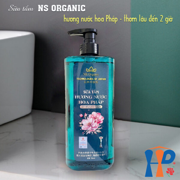 Sữa tắm tinh chất Collagen hương nước hoa NS Organic Collagen Perfume Shower Gel 750ml (lưu hương trên 2 giờ)