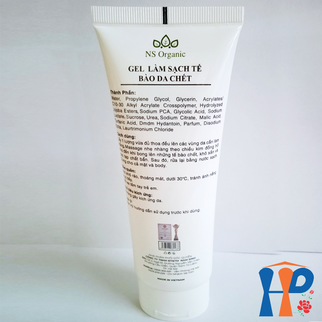 Gel Làm Sạch Tế Bào Da Chết NS Organic Whitening Exfoliate 120ml