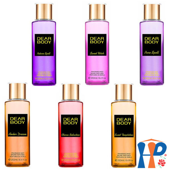 Xịt Thơm Nữ Dear Body Fragrance Mist 250ml (for woman, lưu hương từ 3 - 5 giờ)