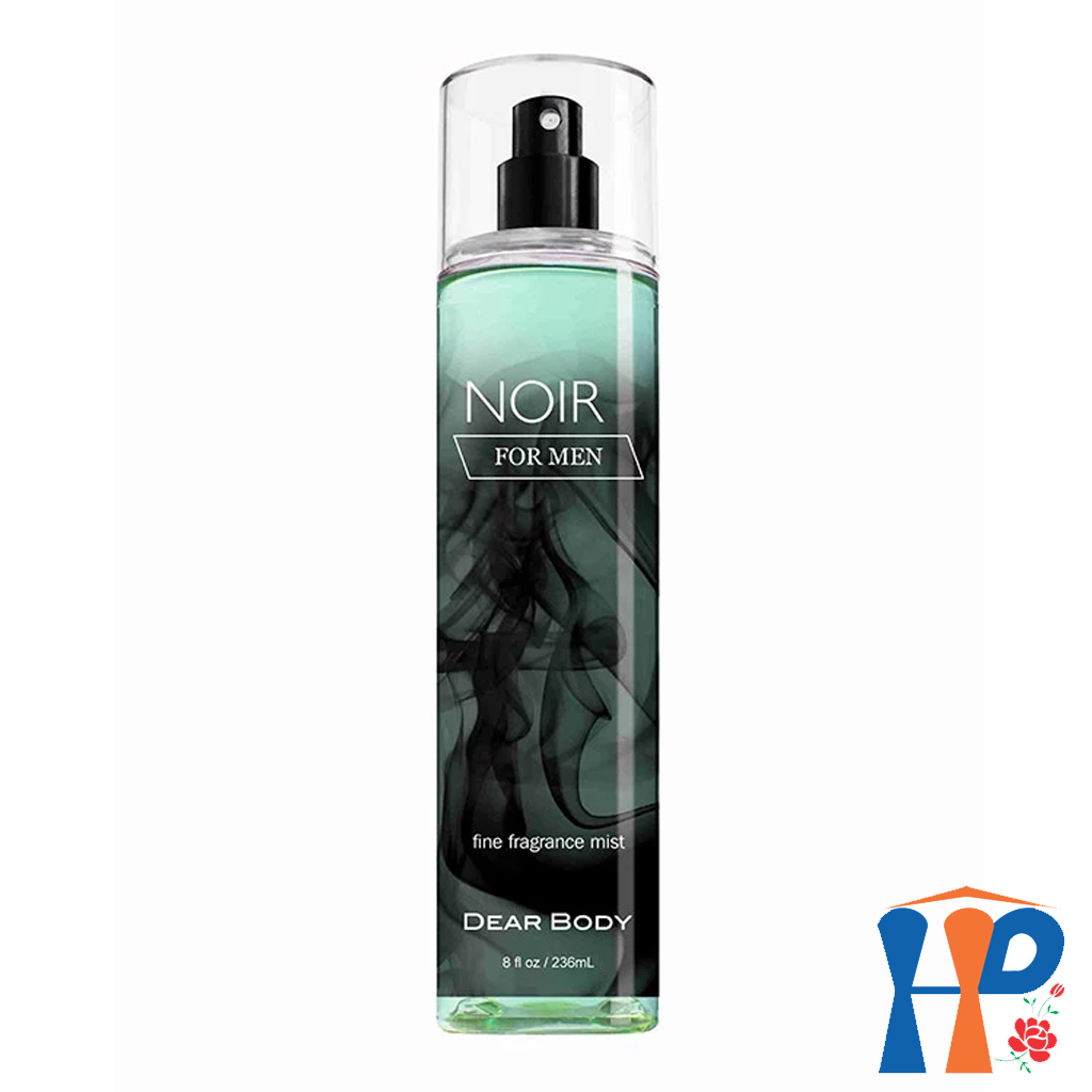 Xịt Thơm Toàn Thân Nam Dear Body Fine Fragrance Mist For Men 236ml (lưu hương 3 - 5 giờ)