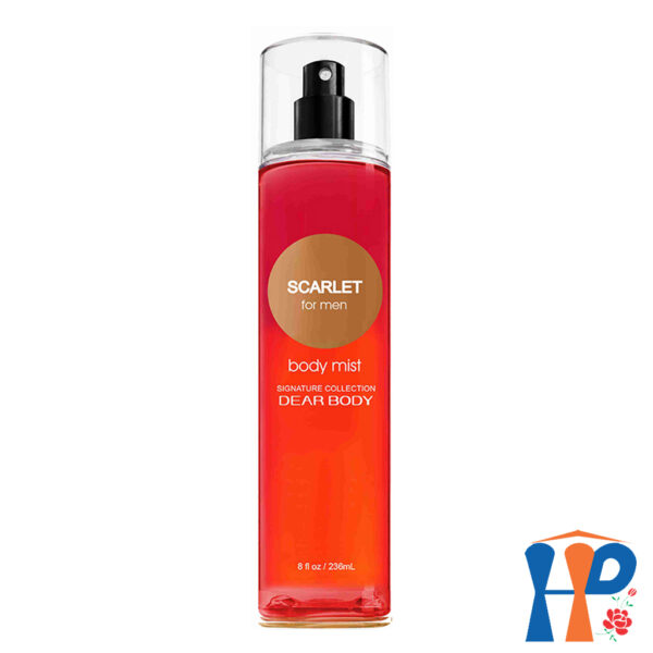 Xịt Thơm Toàn Thân Nam Dear Body Fine Fragrance Mist For Men 236ml (lưu hương 3 - 5 giờ)