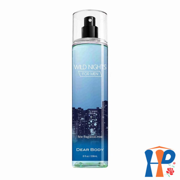 Xịt Thơm Toàn Thân Nam Dear Body Fine Fragrance Mist For Men 236ml (lưu hương 3 - 5 giờ)