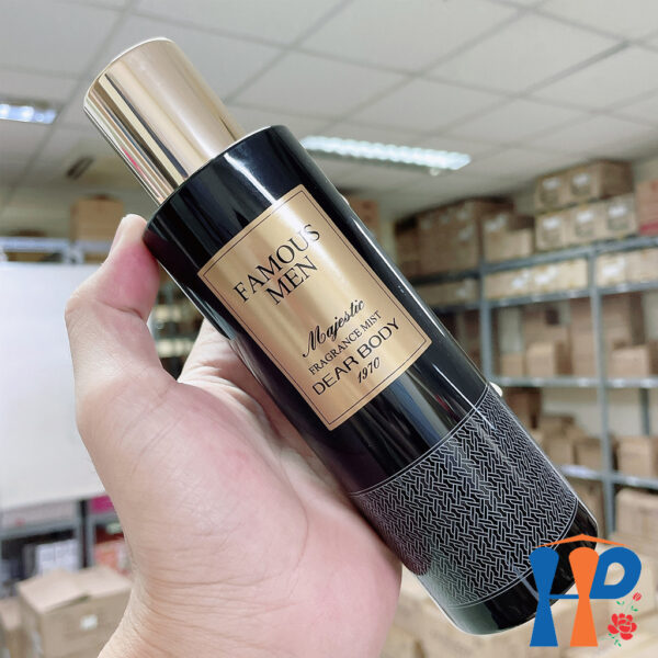 Xịt Thơm Toàn Thân Nam Dear Body Majestic Fragrance Mist 270ml (for man, lưu hương 3 - 5 giờ)