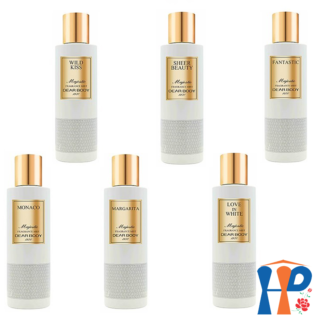 Xịt Thơm Nữ Dear Body Majestic Fragrance Mist 270ml (for woman, lưu hương 3 - 5 giờ)
